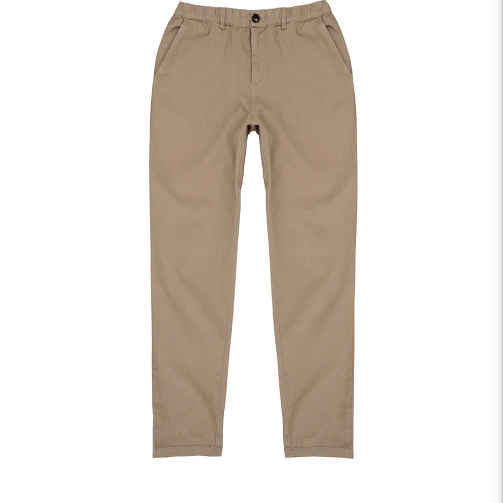 Slim straight khaki chino